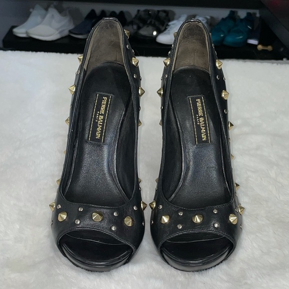 🐧BALMAIN STUDDED HEELS🐧 - Picture 2 of 9